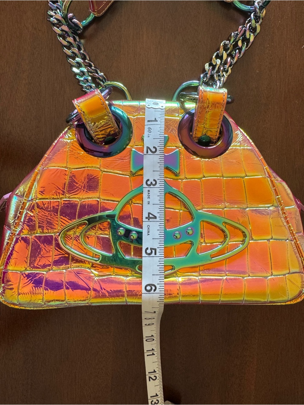 New Vivienne Westwood Orb Yasmine Holographic Purse - Picture 12 of 14